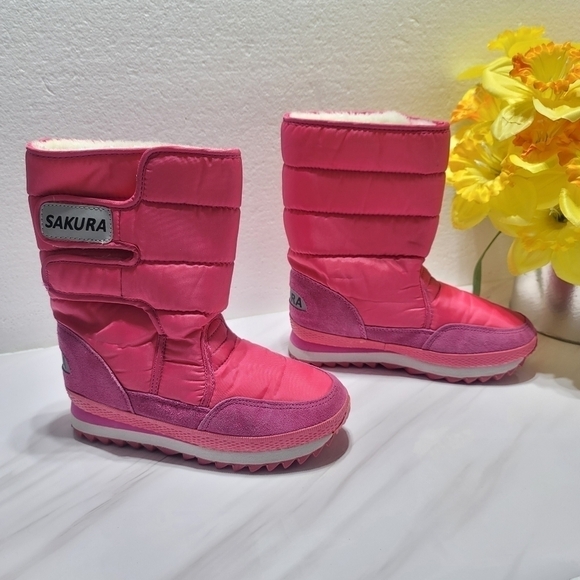 SAKURA WOMEN PINK BOOTS SZ.36 - Picture 5 of 10